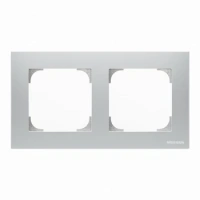 2 постовая рамка серебро ABB Sky Niessen 2CLA857200A1301