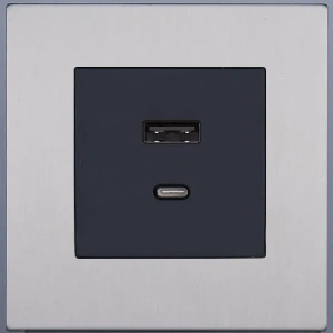 Розетка USB/C внутр. монтажа Asturias (никель) Salvador STYLE SJAN55CC12