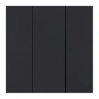 Накладка 3-клавишная, Черный бархат Brionilux серия G Plast (GPN710BK)