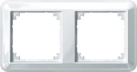 Двухместная рамка белая M Trend Merten MTN4020-1219 Schneider Electric