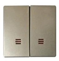 Выключатель проходной 2-клавишный с подсветкой Simon 82 75394-39 | 82025-34