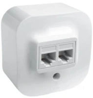 Розетка телефонная RJ11+RJ45 кат.5е UTP цвет белый 782221 Legrand Quteo