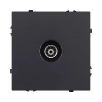 Розетка спутниковая SAT, черный бархат Brionilux серия Z (ZG021BK)