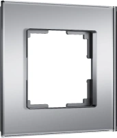 Рамка из стекла на 1 пост Werkel Senso серебряный soft-touch W0013106