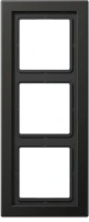 Рамка трехместная цвет антрацит Jung LS990 ALD2983AN