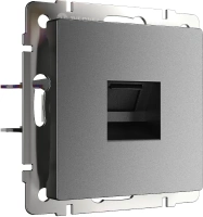 Розетка Ethernet RJ-45 графит матовый Werkel Встраиваемые механизмы графит матовый W1181064