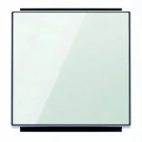 Выключатель 1-клав. стекло белое ABB Sky Niessen 2CLA810100A1001|2CLA850100A2101