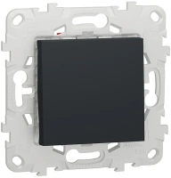 Переключатель 1-клавишный перекрестный схема 7 10 AX 250 В Unica NEW Schneider Electric антрацит NU520554
