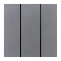 Накладка 3-клавишная, Серый бархат Brionilux серия G Plast (GPN710GY)