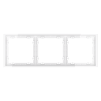 Рамка пластиковая 3-поставая Voltum S70 белый глянцевый VLS100301