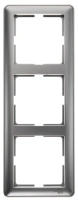 Рамка 3-постовая вертикальная Systeme Electric (Schneider Electric) W59, матовый хром KD-3-58