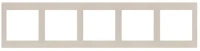 Рамка 5-постовая, золотой бархат Brionilux серия G Plast (GPR5GD)