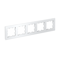 Рамка 5-постовая универсальная Systeme Electric AtlasDesign, БЕЛЫЙ ATN000105