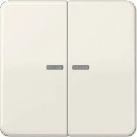 Выключатель двухклавишный с подсветкой Jung CD500 505U5+CD595KO5