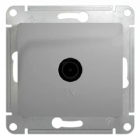Розетка TV оконечная 1DB Systeme Electric Glossa, алюминий GSL000391