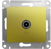 Розетка TV оконечная 1DB Systeme Electric (Schneider Electric) Glossa, фисташковый GSL001091