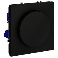 Светорегулятор поворотно-нажимной Voltum S70 пластик черный Soft touch 600 Вт (VLS070308)