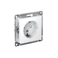 Розетка с заземлением со шторками 16А Systeme Electric Atlas Design, лотос ATN001345