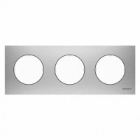 3 постовая рамка нержавеющая сталь ABB Sky Moon 2CLA867300A4001