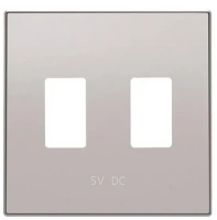 USB зарядка алюминий ABB Sky Niessen 2CLA858530A1301|2CLA818530A1001
