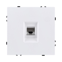 Розетка Ethernet RJ45 Cat.6, белый матовый Kollinger Eclipse EC-017WH
