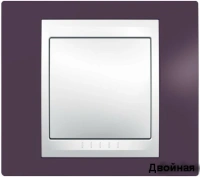 Рамка 2-пост горизонт. Гранат Schneider Unica MGU6.004.572