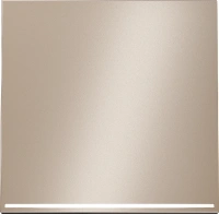 Проходной переключатель одноклавишный с подсветкой 10А Voltum S70 METAL платина Soft touch металл (VLS0103M + VLSM000210 + VLS080301)