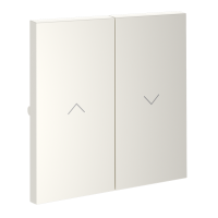 Клавиша для выключателя жалюзи Voltum S70 пластик хлопок (VLS002513)