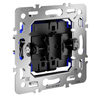 Механизм для проходного переключателя одноклавишного Voltum S70 металл 10А (VLS0103M)