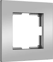 Рамка из пластика на 1 пост Werkel Slab серебро матовый W0012965