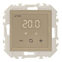 Терморегулятор программируемый под рамку AtlasDesign FLOOR CONTROL 340 WI-FI шампань