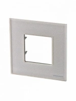 1 постовая рамка жемчужное стекло ABB Zenit 2CLA227100N3501
