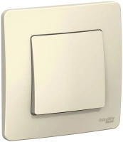 Одноклавишный переключатель скрытой установки 10А 250В Systeme Electric Blanca BLNVS010602, Молочный