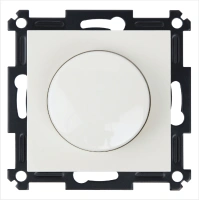 Универсальный диммер 3-500 Вт, Led 3-250Вт, HV - 500Вт, с накладкой, цвет слоновая кость Jasmart G4012V-500RV