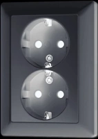 Двойная розетка Jung LS990 AL5020KIAN-L