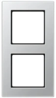 Рамка двухместная алюминиевая A5582BFAL Jung A550