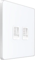 Розетка информационная С/У RJ-45 кат.5e 2-я, Арктический лед Systeme Electric Infinity (FSE000185)