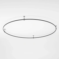 Esthetic Magnetic Шинопровод Round черный Ø1800 Elektrostandard 85218/00