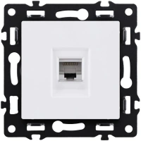 Розетка Ethernet RJ45 Cat.6, белый Kollinger Asthetik AS-017WH