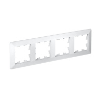 Рамка 4-поставая универсальная Systeme Electric AtlasDesign Air, БЕЛЫЙ ATN220104