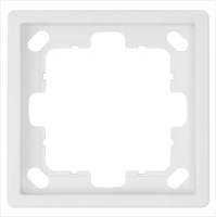 Рамка серия FD 1-постовая, цвет Белый матовый (soft touch) Jasmart FD1001PWM