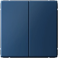 Двухклавишный выключатель Systeme Electric ArtGallery сх.5, 10АХ, аквамарин  GAL001151