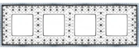 Рамка 4-пост фарфор Fede New Belle Epoque porcelain FD01474NECB
