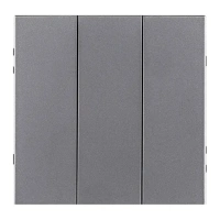 Накладка 3-клавишная, Серый бархат Brionilux серия Z (ZGN710GY)