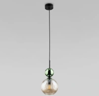 Подвесной светильник со стеклянным плафоном TK Lighting 11145 Sophia Green Cognac
