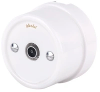 TV розетка оконечная белая Retro Werkel W5683001