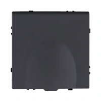 Розетка штепсельная  16A/250 В с крышкой, черный бархат Brionilux серия Z (ZG015BK)