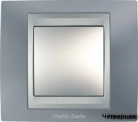Рамка 4-пост горизонт. металл Грэй Schneider Unica MGU66.008.097