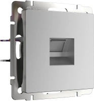 Розетка Ethernet RJ-45 серебряный Werkel Встраиваемые механизмы серебряные W1181006