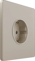 Розетка С/У с ЗК (250В, 16А, защит.шторки), Песчаный берег Systeme Electric Infinity (FSE000545)